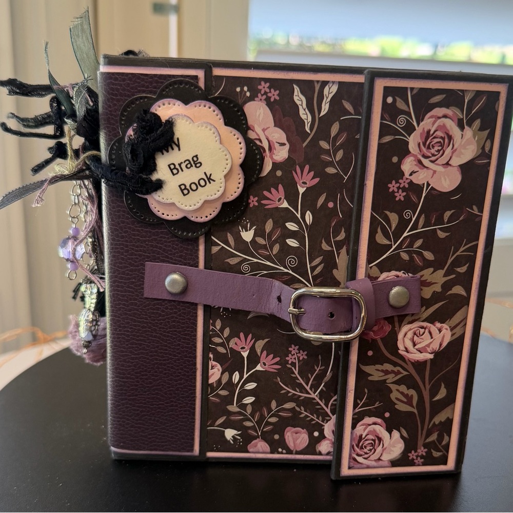Floral One of a Kind Customized Keepsake Scrapbook Album Journal or Brag Book